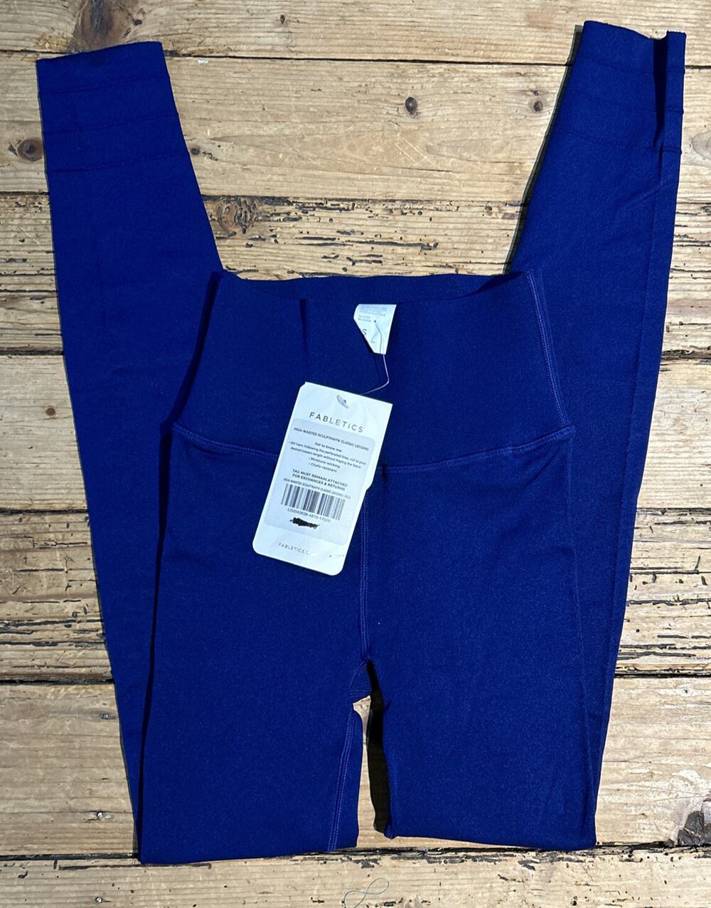 Fabletics Women’s Size XS Navy Blue Sculpt Knit Leggings